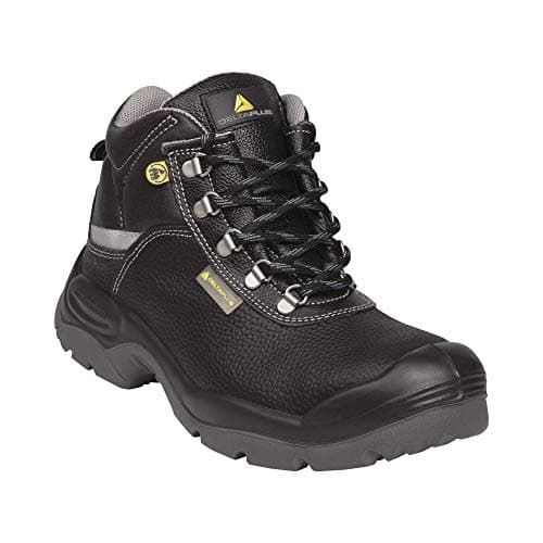Image of Delta Plus SAUL2ES3NO43 5 x S3 SRC ESD Black Grain Leather High Boots, UK 9