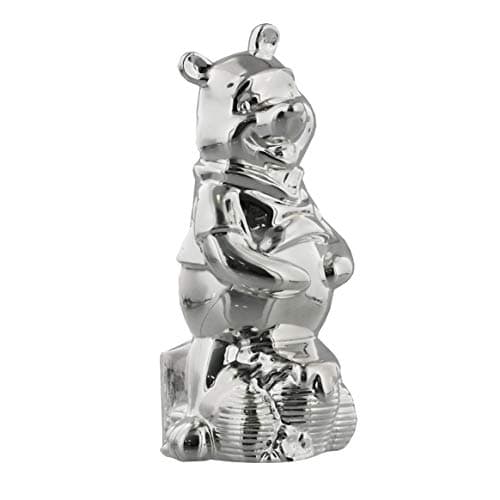 Image of Disney Winnie The Pooh Silverplated Money Box Height 14.5 cm, Length 7 cm, Width 7 cm DI124