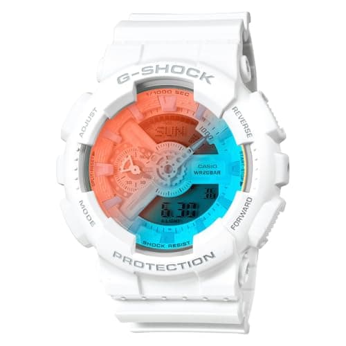 Image of Casio G-Shock Beach Time Lapse White Analog Digital Watch GA-110TL-7A, White
