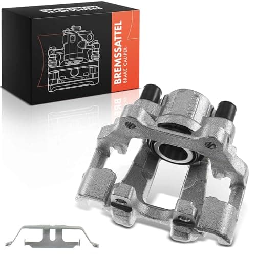 Image of Frankberg Brake Caliper Disc Brake Rear Left with Bracket (hole spacing 76, 2mm) Compatible with 1 Series F20 2 F23 F34 3 Series F30 F35 F80 3 Series F30 F80 4 F33 F83 Replace# 34216850857
