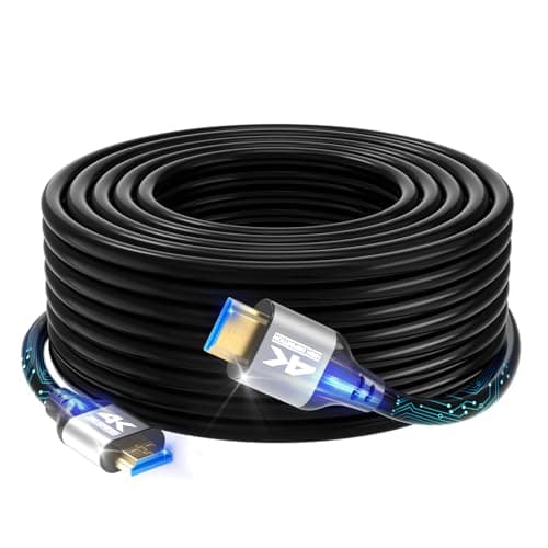 Image of Zazalon 4K HDMI Cable 10m (HDMI 2.0,18Gbps,4K@60HZ) High Speed Cord, Ethernet Audio Return,2K 1080p 3D Arc Compatible with Xbox HDTV Monitor Laptop PS4/5 Blu-ray ect(Silver-Grey 10 Meter)
