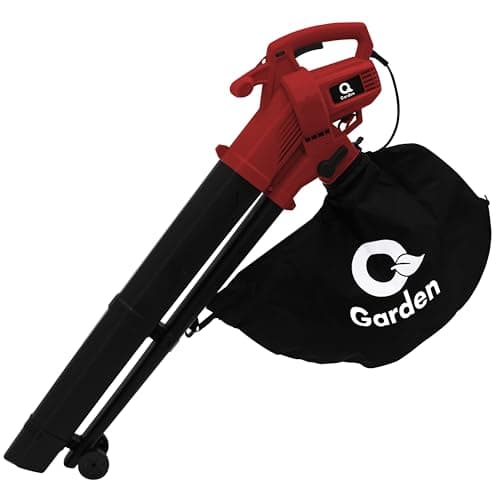 Image of Q Garden Leaf Blower and Vacuum. Powerful 3000W Leaf Vacuum for Clearing Patios, Gardens, Gutters. 3-in-1 Garden Blower for Leaves + Leaf Collector + Shredder. Ergonomic Garden Vacuum - 1yr Warranty