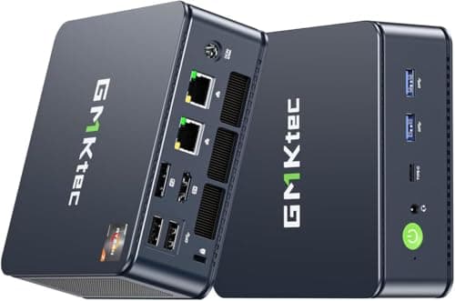 Image of GMKtec M5 Ultra Gaming Mini PC Ryzen 7 7730U (Upgraded 7430U/ 5825U), 32GB RAM 512GB SSD Dual NIC LAN 2.5GbE Desktop Computers, Triple 4K Display, WiFi 6E, USB-C, BT 5.2, DP, HDMI 2.0 Blue