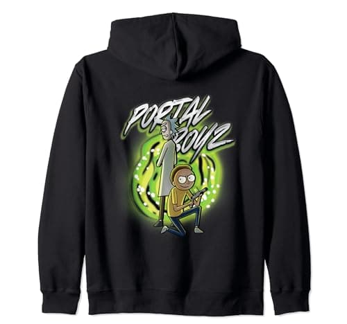 Image of Rick and Morty The Portal Boyz Zip Hoodie