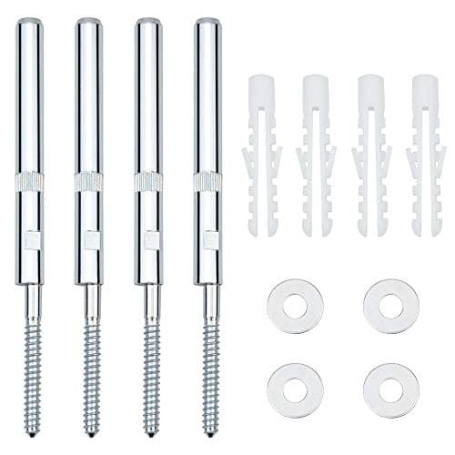 Image of Dreamtop 4 PCS Floating Shelf Brackets Heavy Duty Concealed Floating Shelf Fixings 120mm Hidden Concealed Shelf Supports Brackets with Screws for Wall Floating Board Shelves