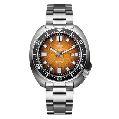 Image of ADDIESDIVE Men's Diving Watch 200m Water Waterproof 2115 Quartz Movement Synthetic Sapphire Crystal Rotating Bezel BGW9 Luminous Date Stainless Steel Analog Watch AD2511