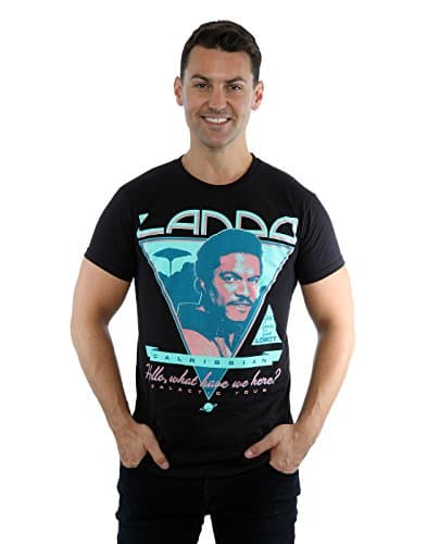 Image of Star Wars Men's Lando Calrissian Rock Poster T-Shirt XX-Large Black