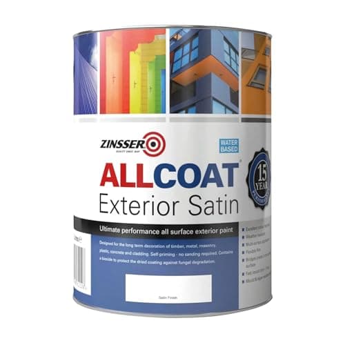 Image of Zinsser AllCoat Exterior Satin (Water Based) - White - 5L