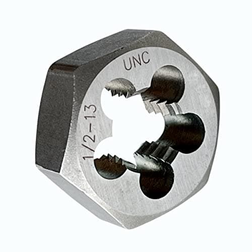 Image of 1/2"-13 Hex Die Rethreading Die Thread Die Carton Steel Right Hand