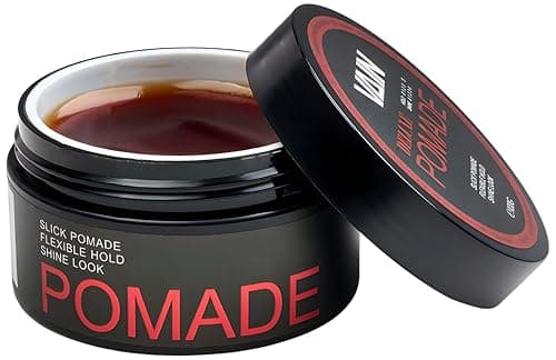 Image of Vain Men’s Hair Pomade | Strong Hold Water-Based Formula with High Shine Finish | Professional Styling Product for Sleek, Classic, and Modern Looks | Easy Wash Out, Salon-Quality Grooming – 100g
