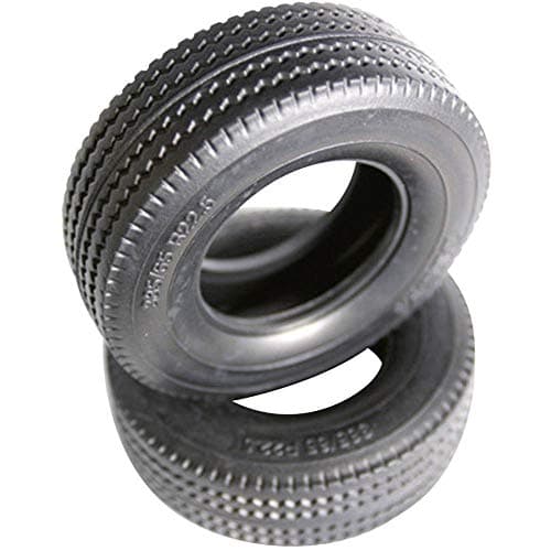 Image of TAMIYA 56528 1:14 Truck Tyres 30 mm Road Profile 1 Pair