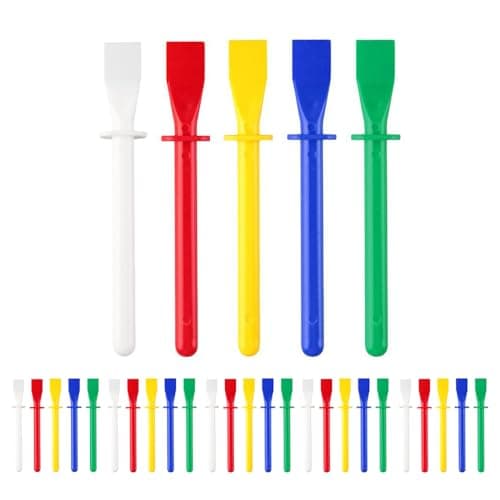 Image of 30 Pcs Glue Spreader Glue Applicator 11cm Bright Coloured Plastic PP Spreader Spatula Sticks Art And Craft for PP Spatula Kids Kid Craft