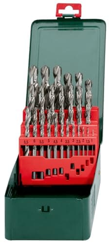 Image of Metabo 627154000 HSS-G Twist Drills, 0 V, Green, Set of 25 Piece