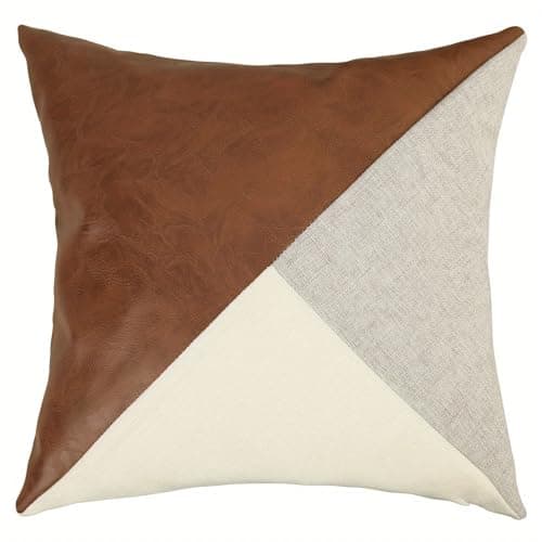 Image of CQAHDSEVF Throw Pillow Cases, Cushion Covers 2Pcs Triangle Splicing Multicolor 45x45cm Sofa Pillow Bay Window Decoration(Colors02)