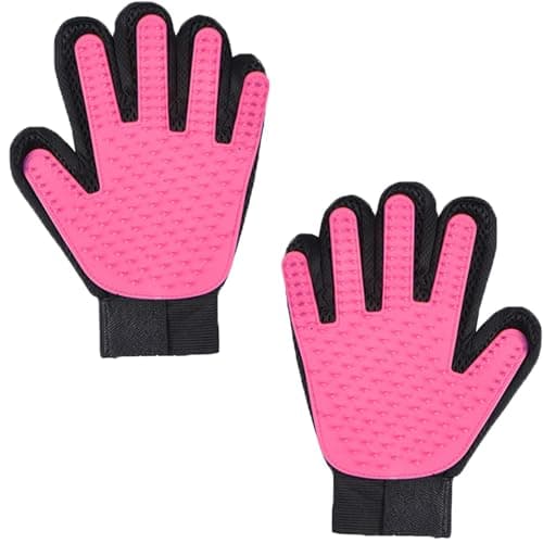 Image of Pets,Cat Grooming Glove,Pet DogCat Grooming Glove,Gentle Deshedding BrushGlove,Left Right Hand, For Cat & Dog - Long & Short Fur,Gentle Deshedding Brush,Massage Tool with Enhanced Five Finger Design