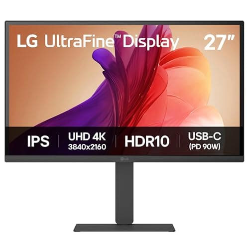 Image of LG UltraFine Monitor 27U730A-B - 4K UHD IPS 27 inch, 60Hz, 5ms GtG, HDR10, Home/Office Display, Eye Care features, Built-in Speakers, HDMI, DisplayPort, USB-C with 90W PD, Black