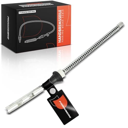 Image of Frankberg 1x Handbrake Cable Rear Axle Left or Right Compatible with Fiesta V JD JH 1.2L-1.6L 2001-2008 Focus DAW DBW 1.4L-2.0L 1998-2004 Replace# 1232018