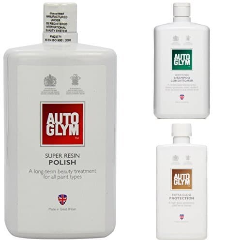 Image of Autoglym Super Resin Polish, Bodywork Shampoo Conditioner and Extra Gloss Protection bundle