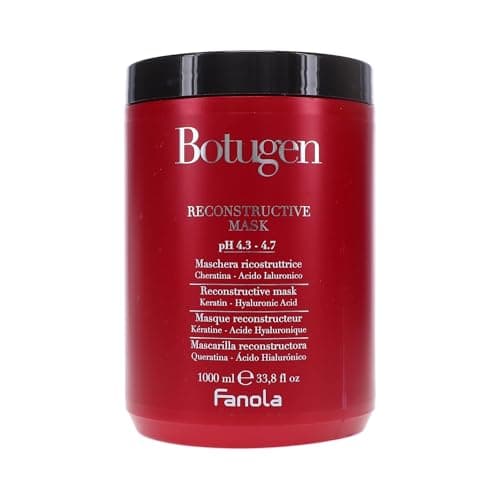 Image of Fanola Restructuring Mask, Hair Mask Treatment Filled with Hyaluronic Acid and Keratin to Restore Body, Volume and Shine, 1000