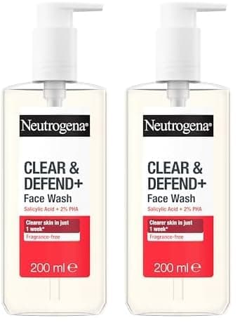 Image of Neutrogena Clear and Defend+ Wash 200ml (Pack of 2)