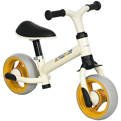 Image of AIYAPLAY 8" Baby Balance Bike with Adjustable Seat, Lightweight Training Bike for Children with EVA Wheels, Easy Installation, No Pedals, for Ages 18-48 Months - Orange