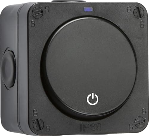 Image of Knightsbridge IP66 16A 1G Time Delay Switch - Black