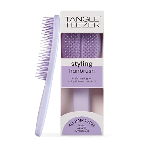 Image of Tangle Teezer The Ultimate Styler Hairbrush - Maintains & Blends Wigs, Weaves, Extensions & Clip-Ins - For Volume, Texture, Shine & Brushing Out Curls - Lilac