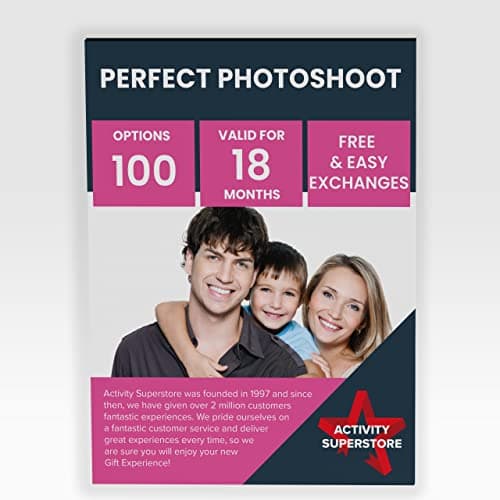 Image of Activity Superstore Perfect Photoshoot Gift Experience Voucher, 100 Options to Choose from, Experience Days, Beauty Gifts, Photography