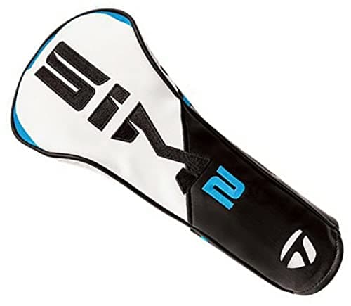 Image of TaylorMade New 2021 Golf Sim2 Fairway Wood Headcover Black/White/Blue/Lime Neon