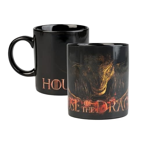 Image of Grupo Erik Heat Changing Mug - House of The Dragon Gifts | 12.3 oz - 350 ml Coffee Mug Tea, Cool Mugs and Cups | Game of Thrones Gifts Under 15 Pounds, Game of Thrones Merchandise