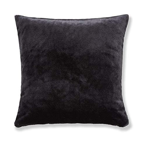 Image of Catherine Lansfield Plain Rachel Cushion Cover, Ink