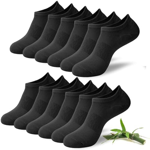 Image of Niofind Bamboo Trainer Socks for Womens and Mens, No Show Ankle Socks Low Cut Invisible Non Slip Liner Sock Multipack Casual Footies for Sneaker Loafers and Boat Shoes