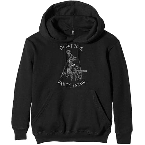 Image of Billie Eilish Album Artwork Black Cotton Polyester Hooded Hoodie XS