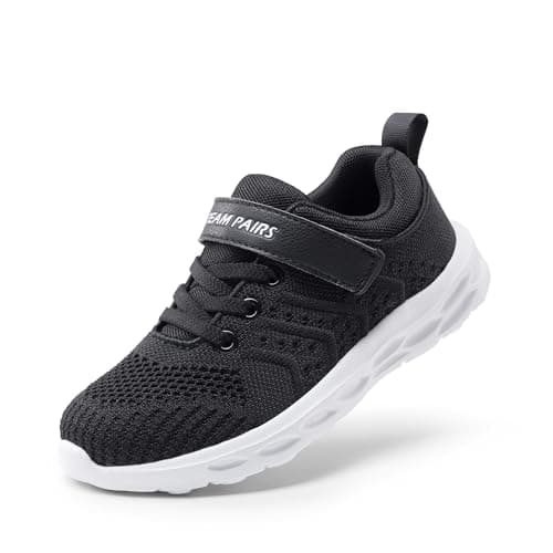 Image of DREAM PAIRS Boys Girls Shoes Kids Tennis EZ-Ons GoGetters Running Athletic School Sneakers for Little/Big Kid,Size 10 Little Kid,Black,KD18001K