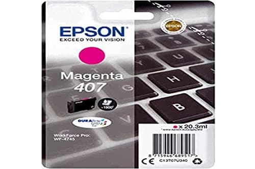 Image of Epson 407 Magenta Keyboard Genuine, Ink Cartridge DuraBrite Ultra WorkForce Pro WF-4745DTWF