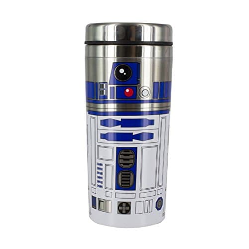 Image of Paladone R2-D2 Travel Mug - Officially Licensed Star Wars Stainless Steel Flask, Novelty Gift for Lucas Film Fans, 450ml (15 fl oz)