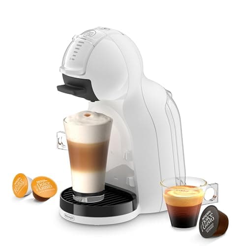 Image of De'Longhi Nescafé Dolce Gusto Mini Me 2 - Coffee Capsule Machine with Compact Design, Automatic Shutdown, Hot and Cold Beverages, Compact Coffee Maker, 15 Bar Pressure, White (EDG335.W)