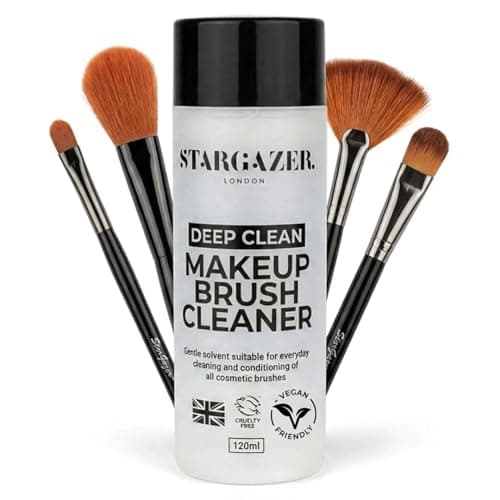 Image of Stargazer Make-Up Brush Cleaner. Gentle water based brush cleaner that is compatible with automatic brush cleaners.