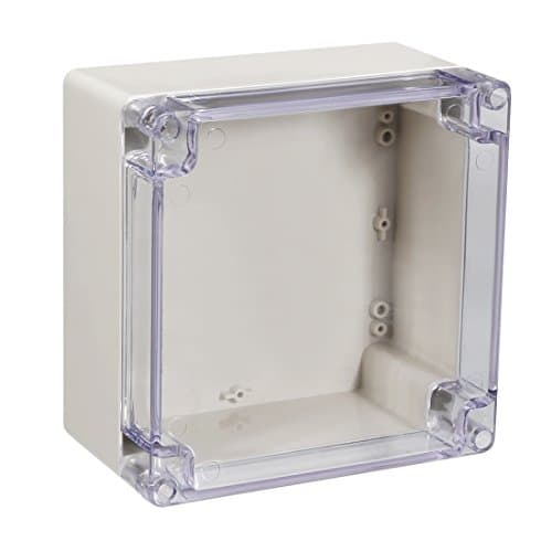Image of Sourcingmap 160x160x90mm/6.3x6.3x3.54inch Wateproof Electronic ABS Plastic DIY Junction Project Box Enclosure Case Outdoor/Indoor with Clear Cover