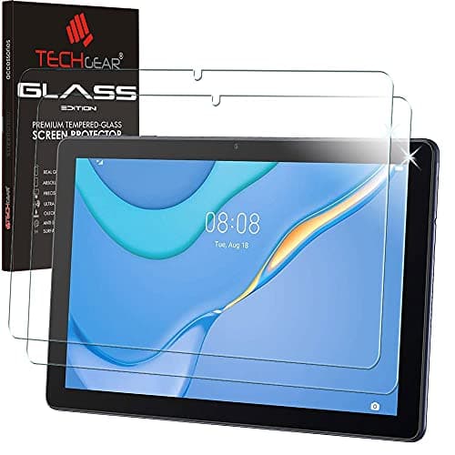 Image of TECHGEAR GLASS Edition [2 Pack] Screen Protectors for Huawei MatePad T10 9.7" & T10s 10.1", Genuine Tempered Glass Screen Protectors [9H Toughness] [HD Clarity] [Scratch-Resistant] [No-Bubble]