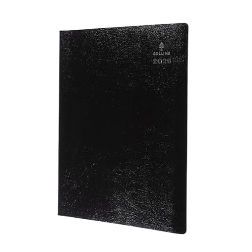Image of Collins - Leadership - 2026 12 Month Calendar Year Planner, Week-To-View with 1/4 Hourly Appointments Diary, A4 - Black (CP6740.99-26)