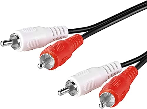 Image of PENCILUPNOSE 2RCA to 2RCA Cable 1m, 2 RCA Male to 2 RCA Male Stereo Audio Cable for Home Theater, HDTV, Gaming Consoles, Hi-Fi Systems
