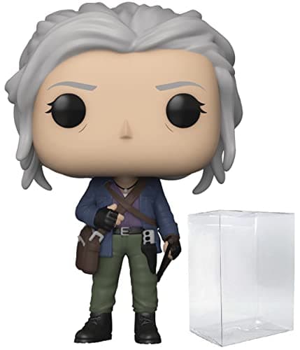 Image of POP The Walking Dead - Carol Peletier with Bow and Arrow Funko Vinyl Figure (Bundled with Compatible Box Protector Case), Multicolor, 3.75 inches