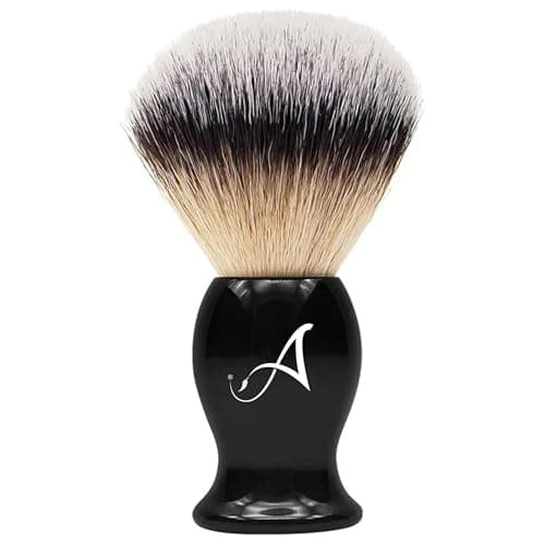 Image of Shaving Brush Traditional Men Shaving Brush Rich Lather Shave Brush Bristle Brush for Male Grooming, Barbers and Salon. Wet Shaving Brush for Men Using Shaving Cream, Foam & Soap Resin Handle (Black)
