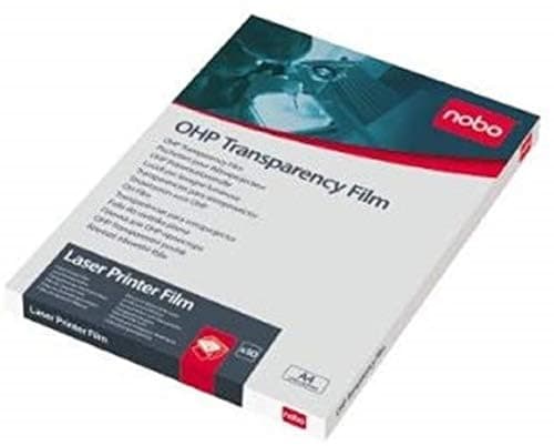 Image of Nobo Overhead Projector Laser Printer Film A4 - Pack of 50