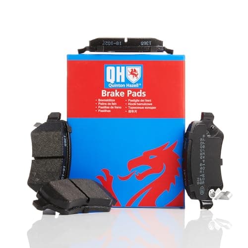 Image of Quinton Hazell Brake Pad Set - 4 OEM Quality Direct Fit Replacement Brake Pads for Single Axle - Rear - Including Brake Caliper Screws - BP1365