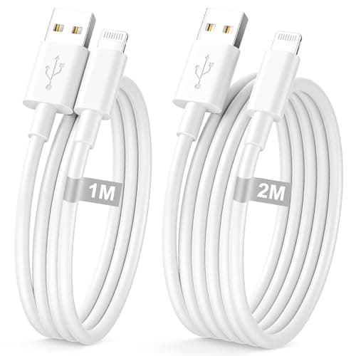 Image of USB to Lightning Cable 1M+2M, MFi Certified USB iPhone Charger Cable Lightning Cable Fast Charging Cord iPad Charger cable iphone Wire Lead for iPhone 14 13 12 11 Pro Max XR XS X SE 8 7 6 Plus 5, iPad