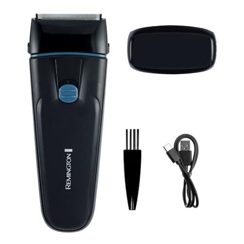 Image of Remington Mens Electric Foil Shaver F1 (Pop-up Trimmer, 30 min Usage, Removable, Washable Blades, Cordless Usage, USB-C Charging, 100% Waterproof) F1000