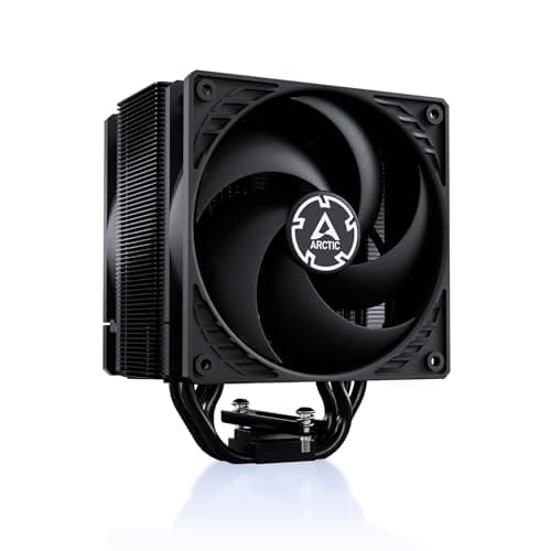 Image of ARCTIC Freezer 36 (Black)- Single-tower CPU cooler with push-pull, two pressure-optimised 120 mm P fans, fluid dynamic bearing, 200-1800 rpm, 4 heatpipes, incl. MX-6 thermal compound