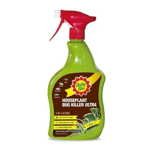Image of Baby Bio Houseplant Bug Killer Ultra Spray, Insect Control for Houseplants & Ornamentals, Ready to Use Pest Protection for Indoor, Greenhouse & Garden Plants, 1 Ltr